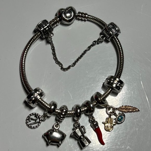 Pandora Clear Sparkling Clips x2 - Picture 11 of 11